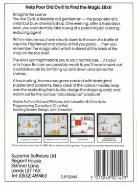 Elixir (198x)(Superior Software) box cover back